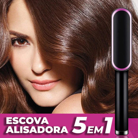 Escova Alisadora 5 em 1